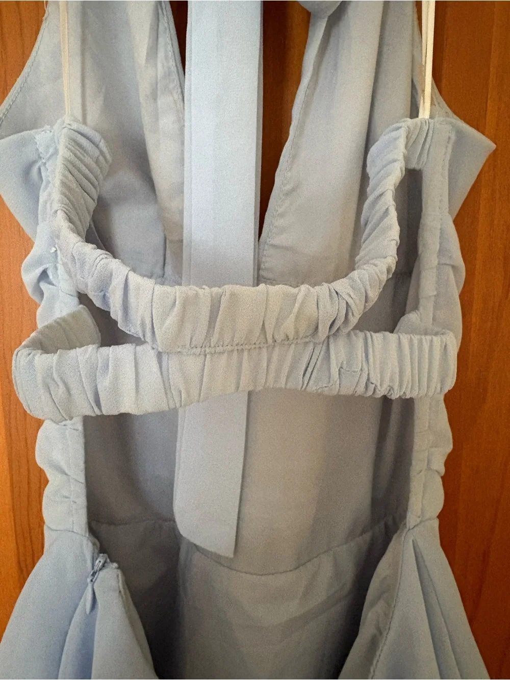 Hello Molly Light Blue Tiered Maxi Dress - Picture 6 of 10